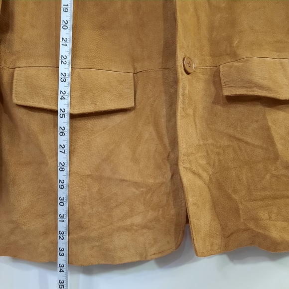 Haband Lion's Den 100% Genuine Leather Brown Men's Jacket Coat Size L Style 30A - Picture 9 of 14